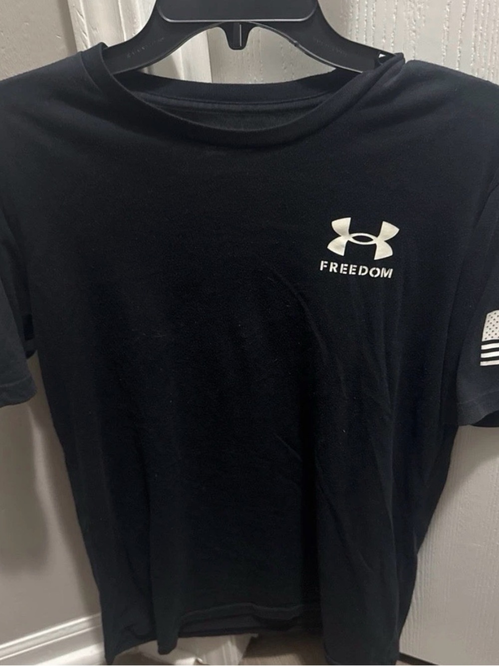 Under Armour Black Short-Sleeve Freedom Logo Tee